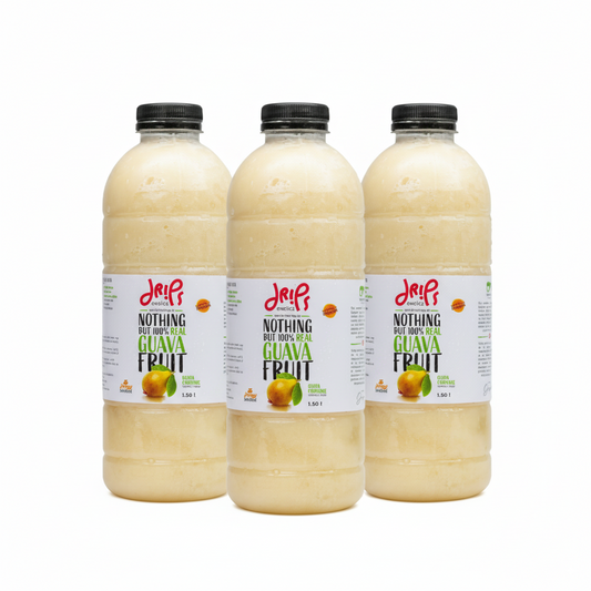 Guava Chunky Smoothie – Honey Sweetened - 1L Pack of 3