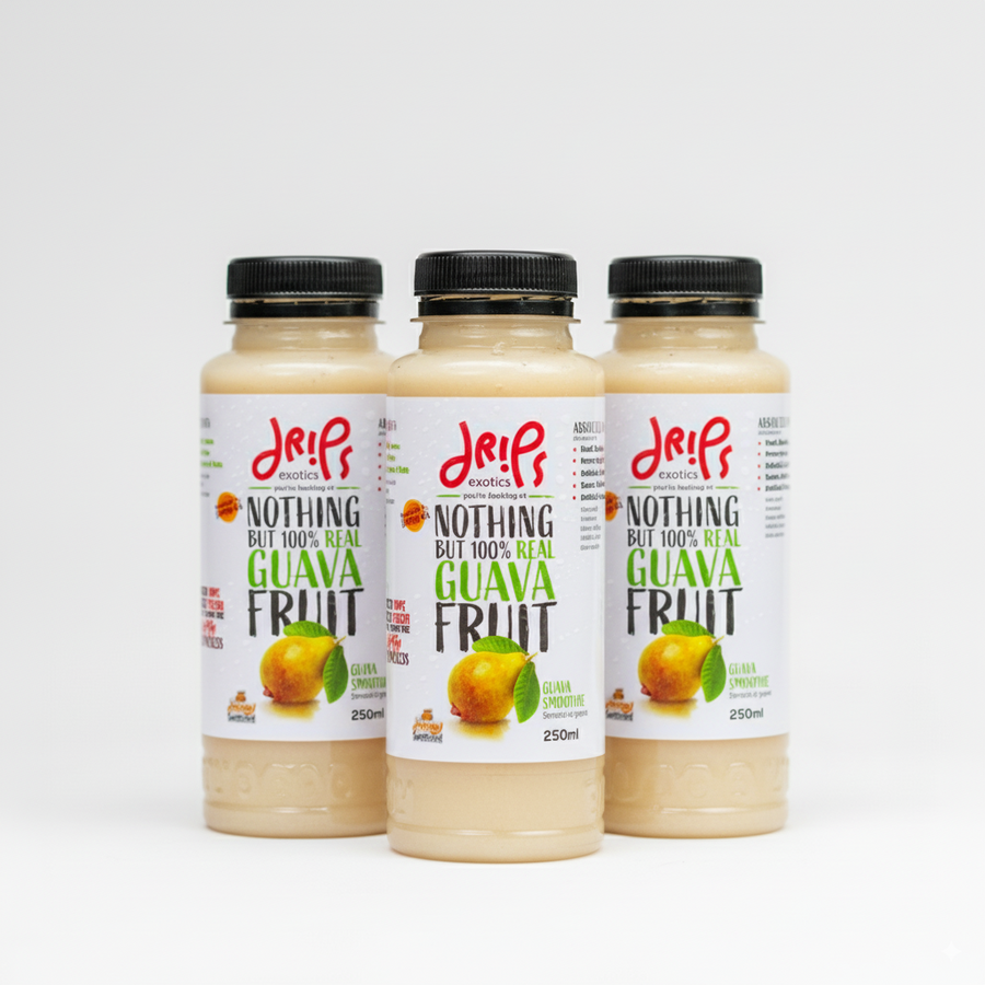 Guava Chunky Smoothie – Honey Sweetened - 250ml Pack of 3